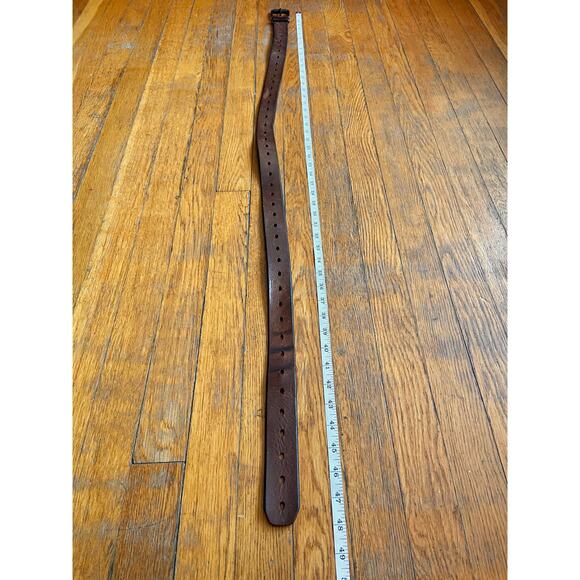 DENIZEN Distressed Brown Perforated Leather Belt Mens sz L - Picture 10 of 11